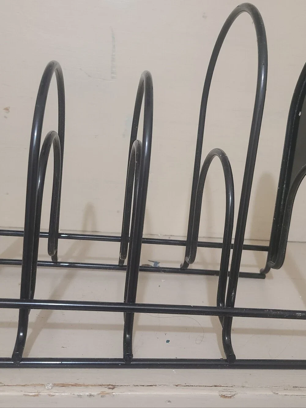 Cuisinel Pan Organizer for Cast Iron Skillets, Griddles, 5-Tier Rack, Black 12.2